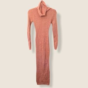 Comfy Knit Turtleneck Dress